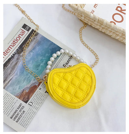 Pearl Handle Girls Mini Shoulder Messenger BagPearl Handle Girls Mini Shoulder Messenger Bag